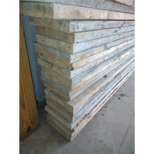 APPROX  16.5 FT LX 9.5W X 2" LUMBER AKA LOT#157
