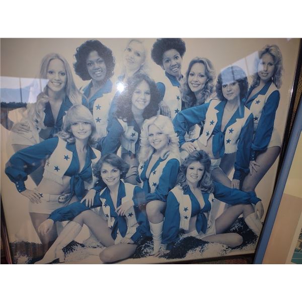 S/2 Vintage 1978 Super Bowl Famed Print & Vintage Dallas Cowboys Cheerleaders