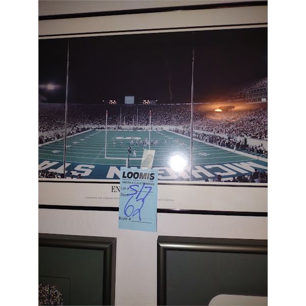 S/7 : Framed Michigan Vintage Game Day Items