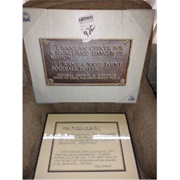 LOMBARDI & MARSHAL QUOTES /FRAMED