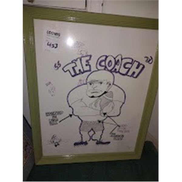 JOE THE COACH / LRG FRAMED ART