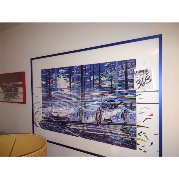 S/2 SIGNED RACING ART