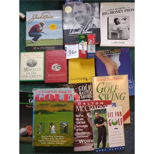 LARGE SALES LOT OF GOLFING BOOKS