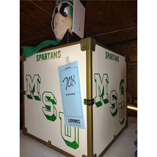 MICHIGAN STATE TRUNK & NEW PLUSH SPARTAN