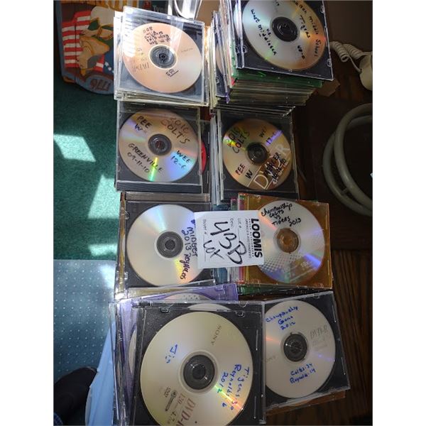 APPROX 50 SCOUTING TAPE OF LOCAL SCHOOL TEAMS