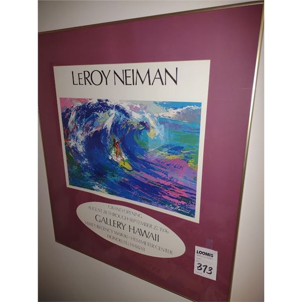 1976 Leroy Newman FRAMED HAWAII GALLERY OPENING