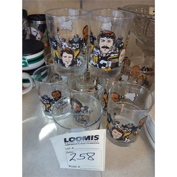 15 Vintage Steelers (50 Seasons ) All Time Greatest Glasses