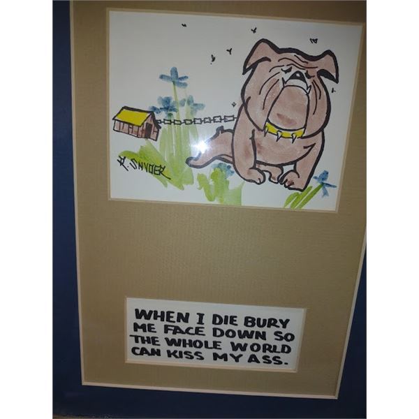 Framed Dog Art