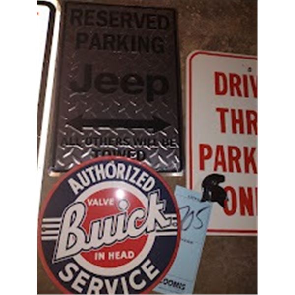 S/4 METAL SIGNS