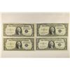 1935-D, 1935-E, 1935-G & 1957 US $1 SILVER CERTS