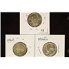 1960-D, 1961 & 1962 WASHINGTON SILVER QUARTERS BU
