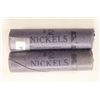 2-1963-P $2 ROLLS OF JEFFERSON NICKELS BU
