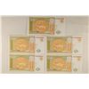 Image 2 : 5 MONGOLIA CRISP UNC 1 TUGRIK TORPOR BILLS