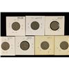 Image 2 : 1906-1912 LIBERTY "V" NICKELS, 7 COINS NO DUPES.