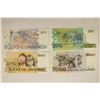 Image 2 : 4-BRAZIL CRISP UNC COLORIZED BILLS 100 CRUZEIROS,