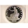 Image 1 : 1 TROY OZ .999 FINE SILVER PF ROUND 2000 LIBERTY