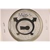 Image 2 : 1 TROY OZ .999 FINE SILVER PF ROUND 2008 MASS