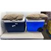 Image 1 : 2 COLEMAN COOLERS AND INTEX ELECTRIC PUMP AND 2 PILLOWS