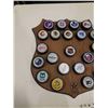 Image 2 : TEXACO HOCKEY PUCK COLLECTION ON TEXACO PLAQUE