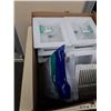 Image 2 : BOX OF WASHING MACHINE OUTLET BOXES, RETURN AIR GRILLE AND CORRUGATED DRAIN HOSE