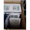 Image 3 : BOX OF WASHING MACHINE OUTLET BOXES, RETURN AIR GRILLE AND CORRUGATED DRAIN HOSE