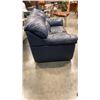 Image 2 : BLUE LEATHER LOVESEAT
