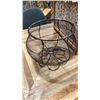 Image 2 : BRASS FIREBOX, 2 MAGAZINE RACKS, DECORATIVE BASKET