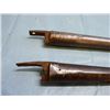 Image 2 : Lot of two antique flintlock pistol barrels - #1) 9 inch round pattern sea service fitted for a capt