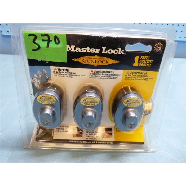 Set Master Lock Code Set of three master lock trigger locks keyed alike -- key code P808