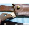 Image 2 : Unknown hunting knife 5 inch blade strap repaired on sheath