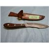 Image 3 : Unknown hunting knife 5 inch blade strap repaired on sheath