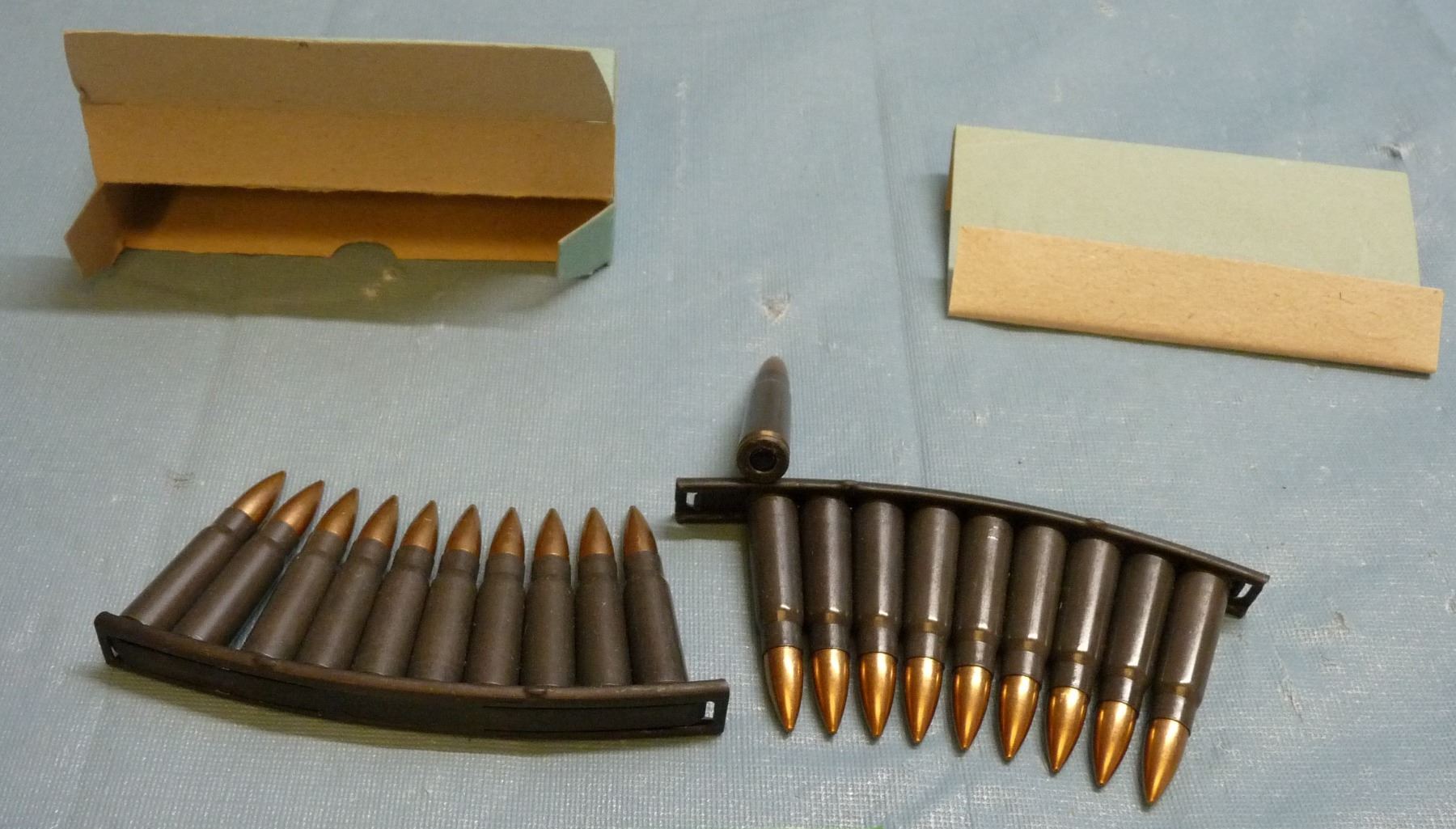 Ac 39 Sim Rounds Box of 7.62 X 39 caliber ammunition - 20 rounds per box - with stripper ...