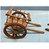 Image 6 : Lot of two Red River Cart replicas Each approximately 6X4