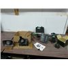 Image 1 : Lot with eagle Z- 6100 fish Finder - not sure if complete - speaker, misc parts, fishing rods, reels