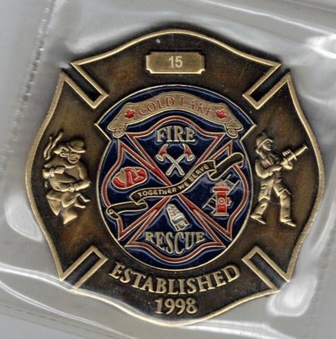 2012 Cold Lake Fire Department Medallion
