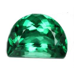 26.2ct Half Moon  Intense Green Amethyst Gem (GEM-15186)