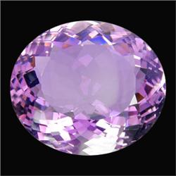 74.50ct  AAA Delightful Oval Cut Purple Amethyst (GEM-14871)