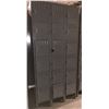 Image 1 : Uline Eighteen compartment heavy duty metal locker (Approximately 3ft wide x 18in depth x 78in tall)