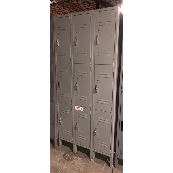 Nine Compartment Heavy Duty Metal Locker Approximately 3ft Wide 1ft nine-compartment-heavy-duty-metal-locker-approximately-3ft-wide-1ft