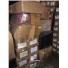 Image 1 : Pallet full of miscellaneous set-dec items - includes floral foam/ curtains/ fabric / skeleton bones