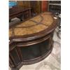 Image 2 : Vintage semi-circular style Executive's heavy duty solid built desk