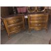 Image 1 : Set of two bedside tables  (Approximately 26 1/2in wide x 17 1/2in depth x 30in high each)