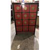 Image 1 : Vintage twelve drawer solid built cabinet (Approximately 2ft Wide x 16in depth x 3ft high)