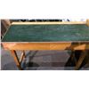 Image 3 : Vintage solid built 2 drawer high table (Approximately 5ft Wide x 67in depth x 42in height)