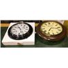 Image 1 : Group of two vintage reproduction wall clocks