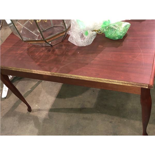 Vintage reproduction single drawer desk (Approximately 4ft Wide x 28in depth x 30in height)