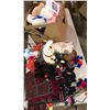 Image 1 : Large group of Miscellaneous items -includes Stuffed animals/ Lucky cat/ Wall clock/ Wall decoration
