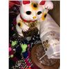 Image 2 : Large group of Miscellaneous items -includes Stuffed animals/ Lucky cat/ Wall clock/ Wall decoration