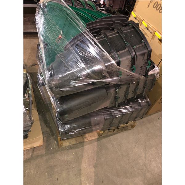 "Snowpiercer" - Pallet full of industrial garbage bins