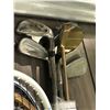 Image 2 : Large group of sporting items - includes tennis rackets/ golf clubs & ski walking poles